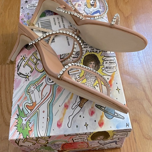 JEFFREY CAMPBELL Crystal Cadeau Heels - Women’s Size 8 - NEW IN BOX - Picture 3 of 6